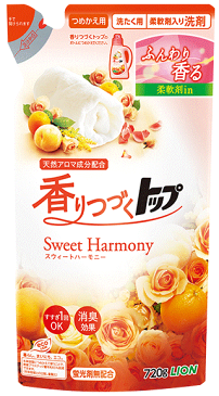 【合算3150円で送料無料】香りつづくトップ Sweet Harmony つめかえ用 720g