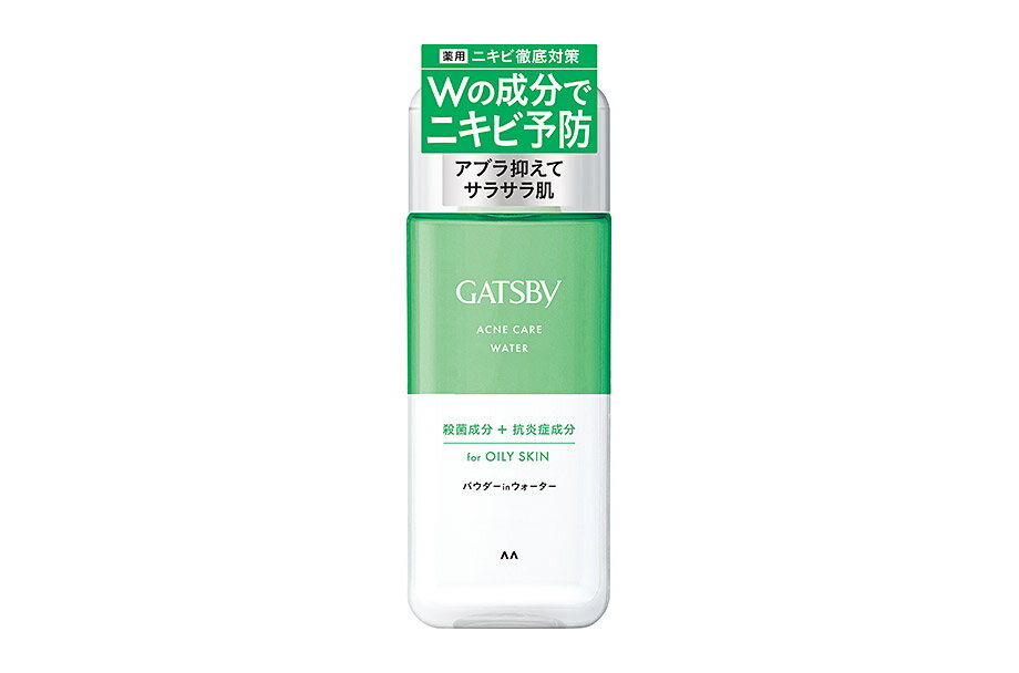 【商品特徴】 ●男のニキビ徹底対策に。殺菌※1＆抗炎症※2 、2つの作用で効くパウダーinウォーター。 ●ヒアルロン酸＆浸透型コラーゲン（保湿）配合。 ●カサつくのにアブラっぽい男性の肌に合わせた処方。 水分・油分バランス調整処方で、カサつき・ベタつきの気にならない肌へ。 保湿成分フィチン酸配合。 ●ニキビ・肌あれを防ぐ薬用タイプ。 ●爽やかなグリーンシトラスの香り。 ●パラベンフリー。 ※1サリチル酸 ※2 グリチルリチン酸ジカリウム 【ご注意】 ※パッケージデザイン等が予告なく変更される場合もあります。 ※商品廃番・メーカー欠品など諸事情によりお届けできない場合がございます。 販売元：株式会社マンダム 商品に関するお問い合わせ先 電話：0120-37-3337 受付時間／平日10:00〜16:00 （土日祝除く） 広告文責：有限会社シンエイ 電話：077-544-5855