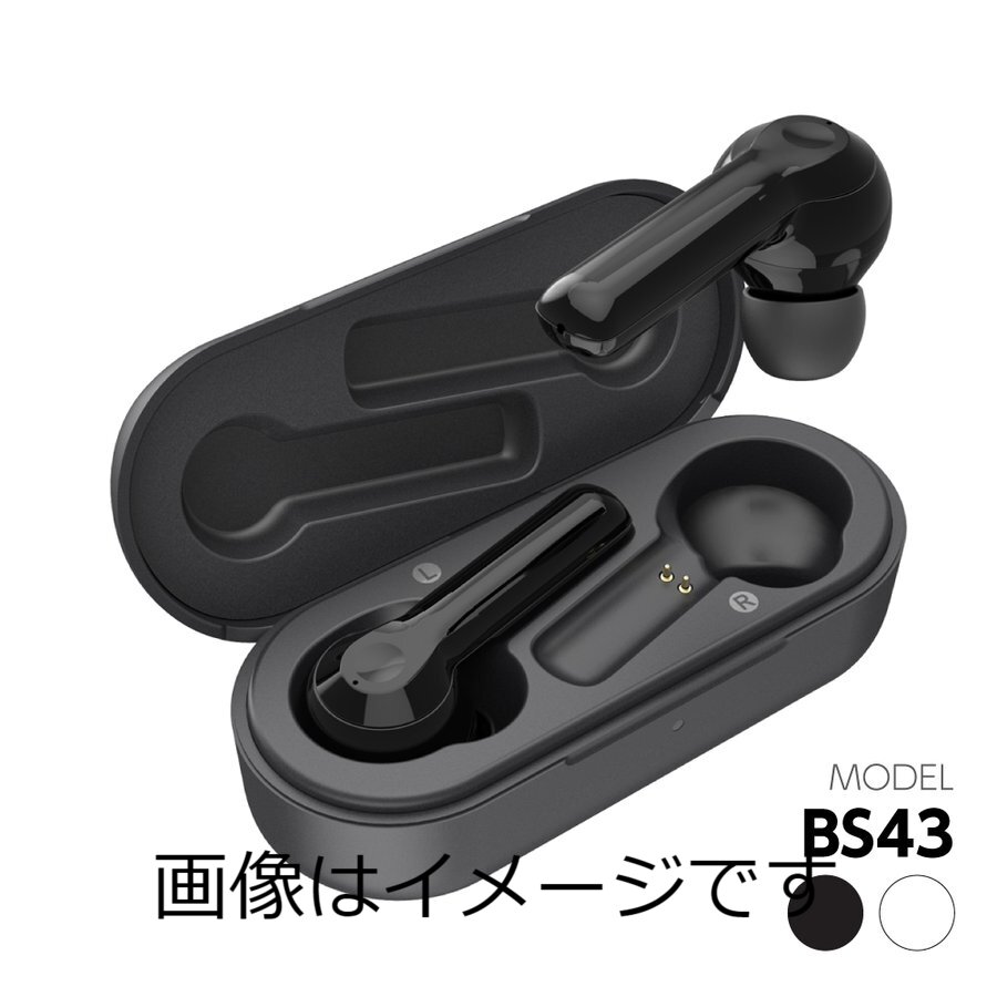 楽天サポートショップ【送料無料】完全ワイヤレスイヤホン 防水タッチセンサー対応 Bluetooth5.0 T-BS43モデル
