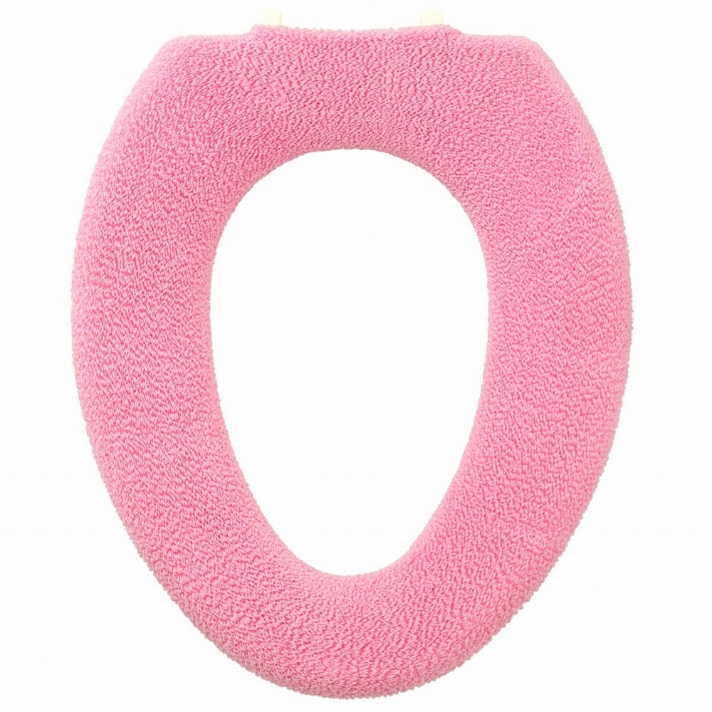 【合算3150円で送料無料】やわらか便座シーズ トイレ便座カバー O型 ピンク 1枚入
