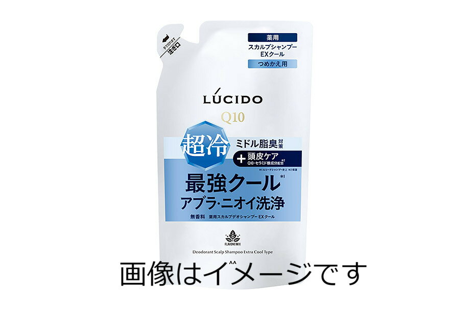 【合算3150円で送料無料】【医薬部外品】ルシード 薬用スカルプデオシャンプー EXクールタイプ つめかえ用 380ml