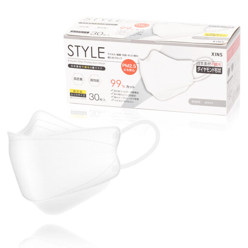 楽天サポートショップ【合算3150円で送料無料】STYLEマスク ホワイト ふつうサイズ 個包装 30枚入