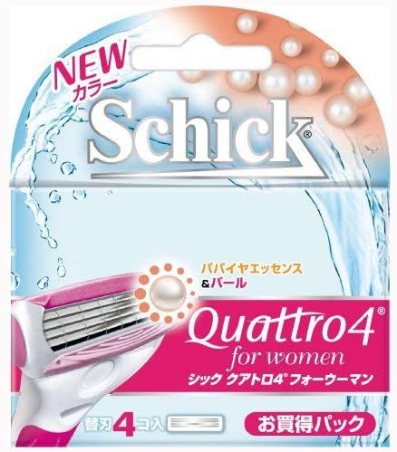 【合算3150円で送料無料】【Schick】シック クアトロ4 フォーウーマン 替刃 4個入