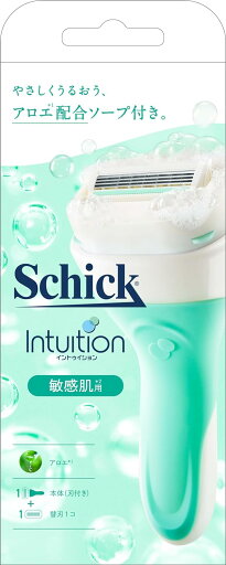 【合算3150円で送料無料】【Schick】シック イントゥイション 敏感肌用 ホルダー 本体(刃付き)+替刃 1個入 【合算3150円で送料無料】【Schick】シック イントゥイション 敏感肌用 ホルダー 本体(刃付き)+替刃 1個入