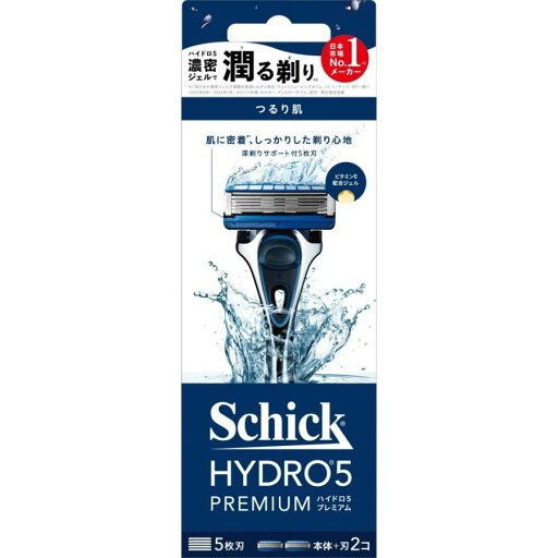 【合算3150円で送料無料】【Schick】シック ハイドロ5 プレミアム つるり肌へ ホルダー 本体(刃付き)+替刃 1個入 【合算3150円で送料無料】【Schick】シック ハイドロ5 プレミアム つるり肌へ ホルダー 本体(刃付き)+替刃 1個入