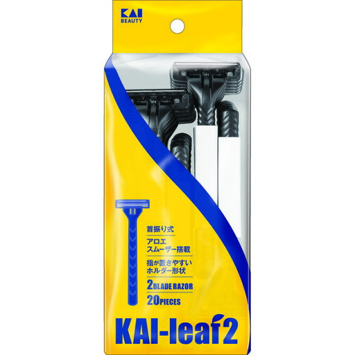 【合算3150円で送料無料】貝印 KAI leaf2 カミソリ 20本入り 【合算3150円で送料無料】貝印 KAI leaf2 カミソリ 20本入り