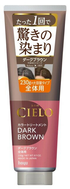 【合算3150円で送料無料】【CIERO】シエロ カラートリートメント 全体用 ダークブラウン 230g