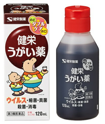 【合算3150円で送料無料】【第3類医薬品】健栄うがい薬 120ml