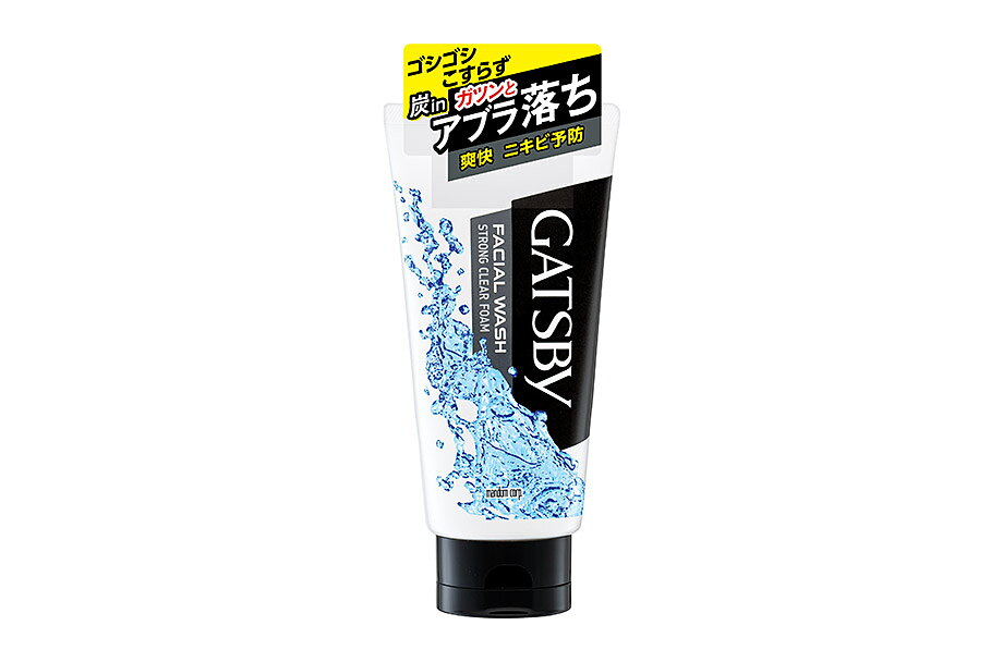 【合算3150円で送料無料】ギャツビー(GATSBY) フェイシャルウォッシュ ストロングクリアフォーム 130g