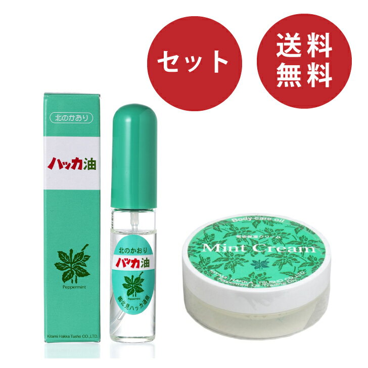 ハッカ油11.5ml+ハッカ油クリーム20gセット　 【ハッカ油 スプレー 花粉 リフレッシュ 料理】のサムネイル