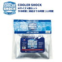 COOLER SHOCK セット / M 保冷剤 クーラーショック クーラーボックス 繰り返し使用可能 Mサイズ 4個セット アウトドア用品