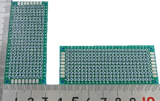 ユニバーサル基板　両面　30mm×70mm　10×24ホール　1枚入＜1pc-001＞