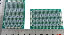 ＜＜　物理的仕様＞＞ 厚　　　：1.7mm 面　　　：両面 販売リスト 1pc- 000　両面　20×80mm　ホール6×28 001　両面　30×70mm　ホール10×24 002　両面　40×60mm　ホール14×20 003　両面　50×70mm　ホール18×24 004　両面　60×80mm　ホール22×27 005　両面　70×90mm　ホール26×31 006　両面　80×120mm　ホール30×42 007　両面　100×160mm　ホール36×59 008　両面　150×200mm　ホール57×74 009　両面　200×30mm0　ホール76×113 050　両面　90mm×150mm　ホール33×54 051　両面　100mm×150mm　ホール37×54 入数12.54mm変換基板　1枚の価格　表面　裏面有　　当店販売リスト 2.54mm変換基板QFP　0.5mmピッチ28ピン~168ピンpcb-006 2.54mm変換基板QFP　0.65mmピッチLSI28ピン~160ピンpcb-007 2.54mm変換基板QFP　0.8mmピッチLSI28ピン~144ピンpcb-008 2.54mm変換基板コード0.4　0.5　0.6　0.7　0.750.8　0.9　1.0　~60ピンpcb-013 2.54mm変換基板表面　QFN64　0.5mm裏面　QFN54 0.5mmpcb-020 2.54mm変換基板表面　0.4　0.5　0.6　0.7mm裏面　0.75　0.8　0.9　1.0mm　46ピンpcb-021 2.54mm変換基板表面　QFN40　0.5mm裏面　QFN32　0.5mmpcb-022 2.54mm変換基板表面　SOP56　0.8mm裏面　TSOP56　0.635mmpcb-023 2.54mm変換基板表面　TQFP32~100ピン　0.5mm裏面　TQFP32~100ピン　0.8mmpcb-100 2.54mm変換基板表面　TQFP32~100　0.5mm裏面　TQFP32~100　0.8mmpcb-101 2.54mm変換基板表面　QFN56　0.5mm裏面　QFN64　0.5mmpcb-102 2.54mm変換基板表面　QFN44　0.5mm裏面　QFN48　0.5mmpcb-103 2.54mm変換基板表面　QFN56　0.5mm裏面　QFN64　0.5mmpcb-104 2.54mm変換基板表面　QFN44　0.5mm裏面　QFN48　0.3mmpcb-105 2.54mm変換基板表面　SOP4~14　0.65mm裏面　SOP4~14　1.27mmpcb-106 2.54mm変換基板表面　~8ピン　0.65mm裏面　~8ピン　1.27mmpcb-107 2.54mm変換基板表面　変換基板　&#12316;10ピン　0.4mm裏面　なしpcb-108 2.54mm変換基板表面　SOP10　0.5mm裏面　SOT23　0.95pcb-110 2.54mm変換基板表面　eMSOP10　0.5mm　DFN10裏面なしpcb-111 2.54mm変換基板表面　QFN16　0.5mm裏面　LGA16　0.5mmpcb-112 2.54mm変換基板表面　QFN16　0.5mm裏面　LGA16　0.5mmpcb-113 2.54mm変換基板表面　QFN20　0.5mm裏面　QFN]20　0.65mmpcb-114 2.54mm変換基板表面　SSOP20　0.65mm裏面　SOP20　1.27mmpcb-115 2.54mm変換基板表面　SSOP24　0.65mm裏面　SOP24　1.27mmpcb-116 2.54mm変換基板表面　QFN44　0.5mm裏面　QFN48　0.5mmpcb-117 2.54mm変換基板表面　QFP32　0.8mm裏面　SSOP32　0.8mmpcb-118 2.54mm変換基板表面　SSPO4&#12316;28　0.65mm裏面　SOP4&#12316;28　1.27mmpcb-119 2.54mm変換基板表面　QFN32　0.65mm裏面　QFN32　0.8mmpcb-120 2.54mm変換基板表面　QFN32　0.65mm裏面　QFN32　0.8mmpcb-121 2.54mm変換基板表面　0.55　0.6　0.65　0.70.95　1.0　1.05mmpcb-122 2.54mm変換基板表面　TSOP56　0.635mm裏面　SOP56　0.8mmpcb-123 2.54mm変換基板表面　TSOP56　0.5mm裏面　TSOP56　0.65mmpcb-124 2.54mm変換基板表面　TQFP32~100　0.5mm裏面　TQFP32~64　0.8mmpcb-125 2.54mm変換基板表面　TQFP32~100　0.mm裏面　TQFP32~64　0.8mmpcb-126 2.54mm変換基板コード　0.5　0.6　0.70.75　0.8　0.85　0.9　1.0pcb-127 2.54mm変換基板詰合せpcb-128