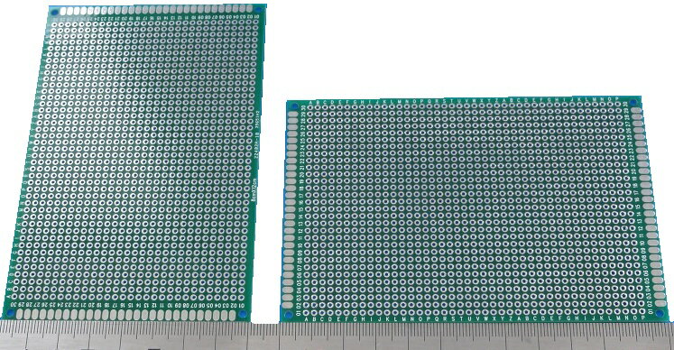 ユニバーサル基板　両面　80mm×120mm　30×42ホール　1枚入＜1pc-006＞