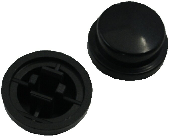 円の直径φ8mm　高さ5mm　穴サイズ　2mm×2.5mm　スイッチキャップA　黒　10個入　＜1sw-371＞