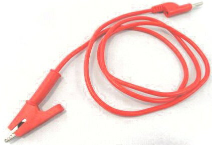 拡張口付きピンプラグ　コード長約900mm　赤　1本入　＜1zi-167＞