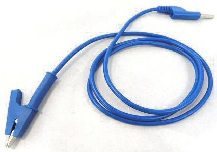 拡張口付きピンプラグ　コード長約900mm　青　1個入　＜1zi-170＞