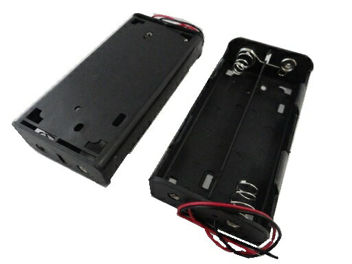 単二　4本　電池ボックス・電池ケース　約55.2×約111.2×高さ約24.1mm　コード付電池ケース　2個入　＜bat-071＞