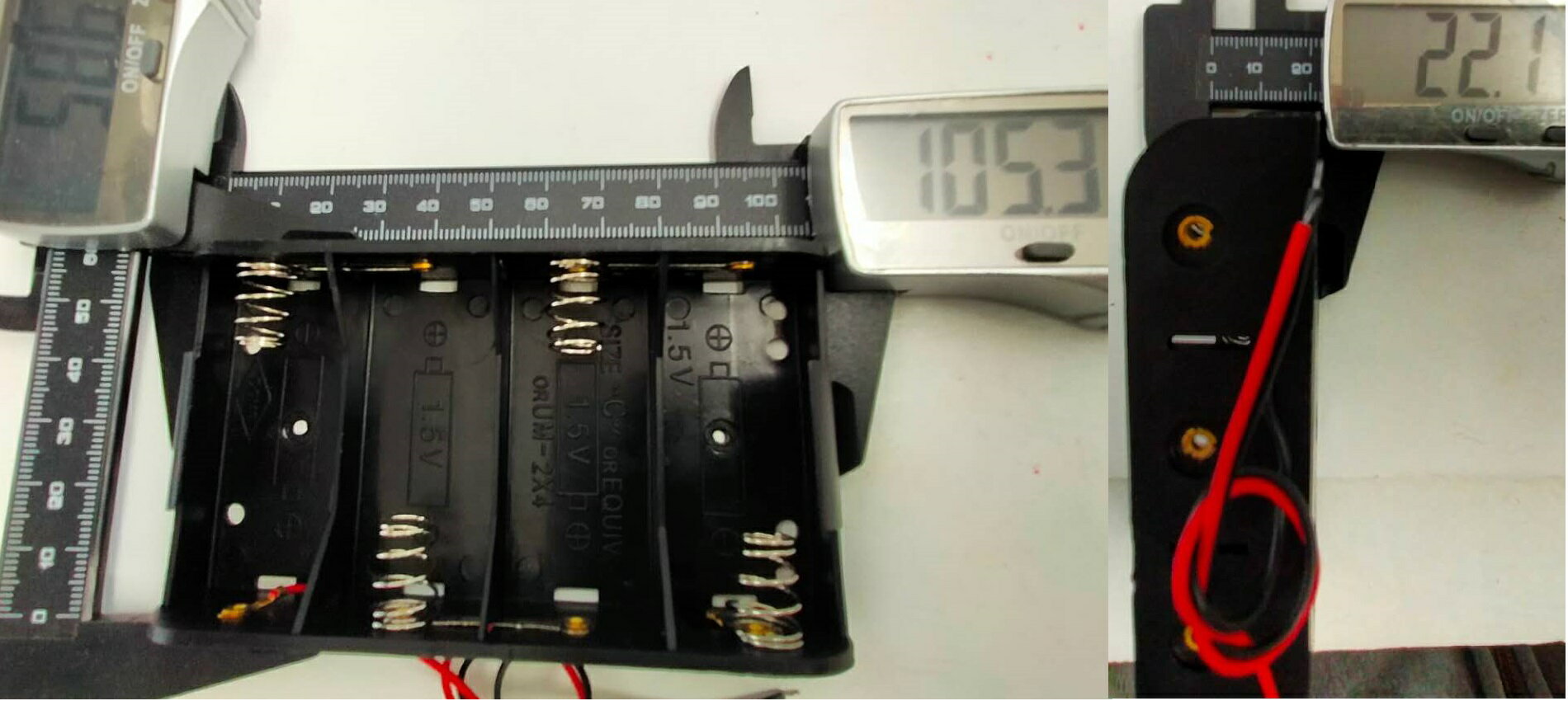 単二 4本 電池ボックス・電池ケース 約105...の紹介画像2