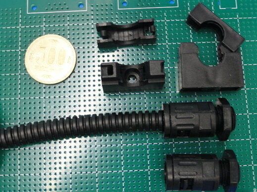 プラスチック　耐熱波紋管　波紋管ソケットA　φ42.5mm用　AD42.5PE 支架A　1個入　＜con-1064＞