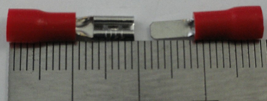 DSF形絶縁被覆付平形接続子 3.2×全長19...の紹介画像2