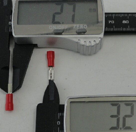 DSF形絶縁被覆付平形接続子 3.2×全長19...の紹介画像3