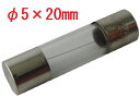 250V　0.25A　φ5×20mm　ガラス管ヒューズ　5個入　＜con-1502＞