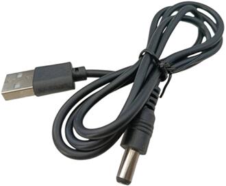 外径φ5.5mm　内径φ2.1mm　標準DCジャック　センタープラス　⇔　USB 電源供給のみ　...