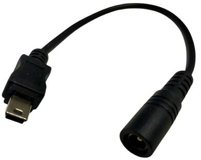 DCプラグコード　DCアダプタ　φ5.5mm　φ2.3mm（大きい）メス　MINI　USB オス　約150mm　1個入　＜con-..