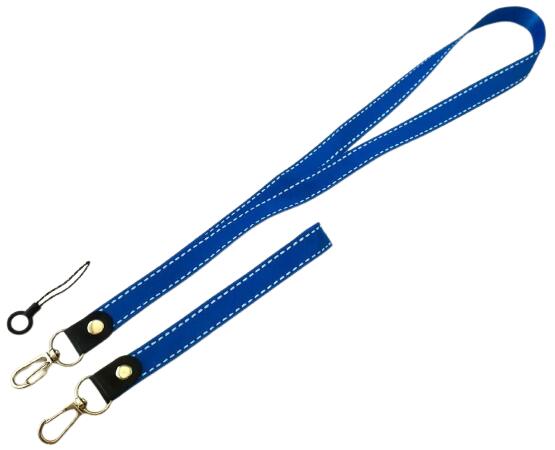 樂天商城 - 3点セット　スマホストラップ　ハーネス　+　ネックスマホストラップ　ハンドストラップ　ブルー　1個入　＜kei-059＞