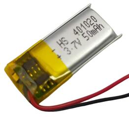 3.7V　約100mA　約21mm×約10mm×厚約4.5mm　工作用リチウムイオン充電池　充放電基板付　USBから充電　1個入　＜kei-756＞