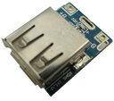 2.54mmピッチ基板付　USB2.0　コネクタ　Cタイプ・microBタイプ メス　1個入　＜kit-163＞