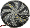 赤青緑白色4色回転LED 円の直径約83.5mm×厚約6.2mm 別途12V電源 1個入<led-351>