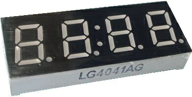 楽天札幌貿易時計用7セグ　LG4041AG　カソードコモン　7セグ4桁　緑　1個入　＜led-928＞