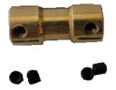 2mm軸対5mm軸ジョイント 六角レンチ・いもネジで固定 1個入 <mof-203>
