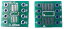 変換基板　表面　~8ピン　0.65mm、裏面　~8ピン　1.27mmピッチ　変換基板　2枚入　＜pcb-107＞