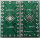 2.54mm変換基板 写真では裏面、表面の両方撮影 1枚の価格 pcb- 100　　TQFP32&#12316;100 0.5mm、TQFP32&#12316;100　0.8 101　　QFN32　0.5mm、QFN40　0.5 102　　SOP4&#12316;28　1.27mm、SSOP&#12316;28　0.65 103　　QFN56　0.5mm、QFN64　0.5 104　　QFN44　0.5mm、QFN48　0.3 105　　SOP　4&#12316;16　0.65mm、SOP4&#12316;16　1.27 106　　SOP　4&#12316;16　0.65mm、SOP4&#12316;14　1.27 107　　&#12316;8　0.65、&#12316;8　1.27 108　　&#12316;10　0.4 110　　SOP10　0.5mm、SOT23　0.95 111　　eMSOP10　0.5mm　DFN10 112　　QFN16　0.5mm、LGA16　0.5 113　　SSOP14　0.65mm、SOP14　1.27 114　　QFN20　0.5mm、QFN]20　0.65 115　　SSOP20　0.65mm、SOP20　1.27 116　　SSOP24　065mm、SOP24　1.27 117　　QFN44　0.5mm、QFN48　0.5 118　　 119　　SSPO4&#12316;28　0.65mm、SOP4&#12316;28　1.27 120　　QFN32　0.65、QFN32　0.8 121　　QFP64　0.5mm、QFP32&#12316;64　0.8mm 122　　0.55　0.6　0.65　0.7　0.95　1.0　1.05mm 123　　TSOP56　0.635、SOP56　0.8 124　　TSOP56　0.5、TSOP56　0.65 125　　TQFP32~100　0.5、TQFP32~64　0.8 126　　LQFP128　LQFP144　、パスコン1805 127　　0.5　0.6　0.7　0.75　0.8　0.85　0.9　1.0 128　　詰合 入数12.54mm変換基板　1枚の価格　表面　裏面有　　当店販売リスト 2.54mm変換基板QFP　0.5mmピッチ28ピン~168ピンpcb-006 2.54mm変換基板QFP　0.65mmピッチLSI28ピン~160ピンpcb-007 2.54mm変換基板QFP　0.8mmピッチLSI28ピン~144ピンpcb-008 2.54mm変換基板コード0.4　0.5　0.6　0.7　0.750.8　0.9　1.0　~60ピンpcb-013 2.54mm変換基板表面　QFN64　0.5mm裏面　QFN54 0.5mmpcb-020 2.54mm変換基板表面　0.4　0.5　0.6　0.7mm裏面　0.75　0.8　0.9　1.0mm　46ピンpcb-021 2.54mm変換基板表面　QFN40　0.5mm裏面　QFN32　0.5mmpcb-022 2.54mm変換基板表面　SOP56　0.8mm裏面　TSOP56　0.635mmpcb-023 2.54mm変換基板表面　TQFP32~100ピン　0.5mm裏面　TQFP32~100ピン　0.8mmpcb-100 2.54mm変換基板表面　TQFP32~100　0.5mm裏面　TQFP32~100　0.8mmpcb-101 2.54mm変換基板表面　QFN56　0.5mm裏面　QFN64　0.5mmpcb-102 2.54mm変換基板表面　QFN44　0.5mm裏面　QFN48　0.5mmpcb-103 2.54mm変換基板表面　QFN56　0.5mm裏面　QFN64　0.5mmpcb-104 2.54mm変換基板表面　QFN44　0.5mm裏面　QFN48　0.3mmpcb-105 2.54mm変換基板表面　SOP4~14　0.65mm裏面　SOP4~14　1.27mmpcb-106 2.54mm変換基板表面　~8ピン　0.65mm裏面　~8ピン　1.27mmpcb-107 2.54mm変換基板表面　変換基板　&#12316;10ピン　0.4mm裏面　なしpcb-108 2.54mm変換基板表面　SOP10　0.5mm裏面　SOT23　0.95pcb-110 2.54mm変換基板表面　eMSOP10　0.5mm　DFN10裏面なしpcb-111 2.54mm変換基板表面　QFN16　0.5mm裏面　LGA16　0.5mmpcb-112 2.54mm変換基板表面　QFN16　0.5mm裏面　LGA16　0.5mmpcb-113 2.54mm変換基板表面　QFN20　0.5mm裏面　QFN]20　0.65mmpcb-114 2.54mm変換基板表面　SSOP20　0.65mm裏面　SOP20　1.27mmpcb-115 2.54mm変換基板表面　SSOP24　0.65mm裏面　SOP24　1.27mmpcb-116 2.54mm変換基板表面　QFN44　0.5mm裏面　QFN48　0.5mmpcb-117 2.54mm変換基板表面　QFP32　0.8mm裏面　SSOP32　0.8mmpcb-118 2.54mm変換基板表面　SSPO4&#12316;28　0.65mm裏面　SOP4&#12316;28　1.27mmpcb-119 2.54mm変換基板表面　QFN32　0.65mm裏面　QFN32　0.8mmpcb-120 2.54mm変換基板表面　QFN32　0.65mm裏面　QFN32　0.8mmpcb-121 2.54mm変換基板表面　0.55　0.6　0.65　0.70.95　1.0　1.05mmpcb-122 2.54mm変換基板表面　TSOP56　0.635mm裏面　SOP56　0.8mmpcb-123 2.54mm変換基板表面　TSOP56　0.5mm裏面　TSOP56　0.65mmpcb-124 2.54mm変換基板表面　TQFP32~100　0.5mm裏面　TQFP32~64　0.8mmpcb-125 2.54mm変換基板表面　TQFP32~100　0.mm裏面　TQFP32~64　0.8mmpcb-126 2.54mm変換基板コード　0.5　0.6　0.70.75　0.8　0.85　0.9　1.0pcb-127 2.54mm変換基板詰合せpcb-128