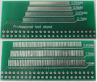 変換基板　表面　0.55　0.6　0.65　0.7　裏面　0.95　1.0　1.05mm　1枚入　＜pcb-122＞