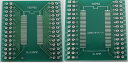 2.54mm変換基板 写真では裏面、表面の両方撮影 1枚の価格 pcb- 100　　TQFP32&#12316;100 0.5mm、TQFP32&#12316;100　0.8 101　　QFN32　0.5mm、QFN40　0.5 102　　SOP4&#12316;28　1.27mm、SSOP&#12316;28　0.65 103　　QFN56　0.5mm、QFN64　0.5 104　　QFN44　0.5mm、QFN48　0.3 105　　SOP　4&#12316;16　0.65mm、SOP4&#12316;16　1.27 106　　SOP　4&#12316;16　0.65mm、SOP4&#12316;14　1.27 107　　&#12316;8　0.65、&#12316;8　1.27 108　　&#12316;10　0.4 110　　SOP10　0.5mm、SOT23　0.95 111　　eMSOP10　0.5mm　DFN10 112　　QFN16　0.5mm、LGA16　0.5 113　　SSOP14　0.65mm、SOP14　1.27 114　　QFN20　0.5mm、QFN]20　0.65 115　　SSOP20　0.65mm、SOP20　1.27 116　　SSOP24　065mm、SOP24　1.27 117　　QFN44　0.5mm、QFN48　0.5 118　　 119　　SSPO4&#12316;28　0.65mm、SOP4&#12316;28　1.27 120　　QFN32　0.65、QFN32　0.8 121　　QFP64　0.5mm、QFP32&#12316;64　0.8mm 122　　0.55　0.6　0.65　0.7　0.95　1.0　1.05mm 123　　TSOP56　0.635、SOP56　0.8 124　　TSOP56　0.5、TSOP56　0.65 125　　TQFP32~100　0.5、TQFP32~64　0.8 126　　LQFP128　LQFP144　、パスコン1805 127　　0.5　0.6　0.7　0.75　0.8　0.85　0.9　1.0 128　　詰合 入数12.54mm変換基板　1枚の価格　表面　裏面有　　当店販売リスト 2.54mm変換基板QFP　0.5mmピッチ28ピン~168ピンpcb-006 2.54mm変換基板QFP　0.65mmピッチLSI28ピン~160ピンpcb-007 2.54mm変換基板QFP　0.8mmピッチLSI28ピン~144ピンpcb-008 2.54mm変換基板コード0.4　0.5　0.6　0.7　0.750.8　0.9　1.0　~60ピンpcb-013 2.54mm変換基板表面　QFN64　0.5mm裏面　QFN54 0.5mmpcb-020 2.54mm変換基板表面　0.4　0.5　0.6　0.7mm裏面　0.75　0.8　0.9　1.0mm　46ピンpcb-021 2.54mm変換基板表面　QFN40　0.5mm裏面　QFN32　0.5mmpcb-022 2.54mm変換基板表面　SOP56　0.8mm裏面　TSOP56　0.635mmpcb-023 2.54mm変換基板表面　TQFP32~100ピン　0.5mm裏面　TQFP32~100ピン　0.8mmpcb-100 2.54mm変換基板表面　TQFP32~100　0.5mm裏面　TQFP32~100　0.8mmpcb-101 2.54mm変換基板表面　QFN56　0.5mm裏面　QFN64　0.5mmpcb-102 2.54mm変換基板表面　QFN44　0.5mm裏面　QFN48　0.5mmpcb-103 2.54mm変換基板表面　QFN56　0.5mm裏面　QFN64　0.5mmpcb-104 2.54mm変換基板表面　QFN44　0.5mm裏面　QFN48　0.3mmpcb-105 2.54mm変換基板表面　SOP4~14　0.65mm裏面　SOP4~14　1.27mmpcb-106 2.54mm変換基板表面　~8ピン　0.65mm裏面　~8ピン　1.27mmpcb-107 2.54mm変換基板表面　変換基板　&#12316;10ピン　0.4mm裏面　なしpcb-108 2.54mm変換基板表面　SOP10　0.5mm裏面　SOT23　0.95pcb-110 2.54mm変換基板表面　eMSOP10　0.5mm　DFN10裏面なしpcb-111 2.54mm変換基板表面　QFN16　0.5mm裏面　LGA16　0.5mmpcb-112 2.54mm変換基板表面　QFN16　0.5mm裏面　LGA16　0.5mmpcb-113 2.54mm変換基板表面　QFN20　0.5mm裏面　QFN]20　0.65mmpcb-114 2.54mm変換基板表面　SSOP20　0.65mm裏面　SOP20　1.27mmpcb-115 2.54mm変換基板表面　SSOP24　0.65mm裏面　SOP24　1.27mmpcb-116 2.54mm変換基板表面　QFN44　0.5mm裏面　QFN48　0.5mmpcb-117 2.54mm変換基板表面　QFP32　0.8mm裏面　SSOP32　0.8mmpcb-118 2.54mm変換基板表面　SSPO4&#12316;28　0.65mm裏面　SOP4&#12316;28　1.27mmpcb-119 2.54mm変換基板表面　QFN32　0.65mm裏面　QFN32　0.8mmpcb-120 2.54mm変換基板表面　QFN32　0.65mm裏面　QFN32　0.8mmpcb-121 2.54mm変換基板表面　0.55　0.6　0.65　0.70.95　1.0　1.05mmpcb-122 2.54mm変換基板表面　TSOP56　0.635mm裏面　SOP56　0.8mmpcb-123 2.54mm変換基板表面　TSOP56　0.5mm裏面　TSOP56　0.65mmpcb-124 2.54mm変換基板表面　TQFP32~100　0.5mm裏面　TQFP32~64　0.8mmpcb-125 2.54mm変換基板表面　TQFP32~100　0.mm裏面　TQFP32~64　0.8mmpcb-126 2.54mm変換基板コード　0.5　0.6　0.70.75　0.8　0.85　0.9　1.0pcb-127 2.54mm変換基板詰合せpcb-128