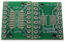 pcb-153変換基板　表面　sop~16ピン　1.27mm、裏面　SSOP~16ピン　0.65mm　変換基板　1枚入　＜pcb-153＞