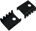 放熱板アルミ放熱板 小 15mm×12mm×放熱部6mm 10個入<pcb-200>