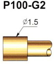 スプリングテストプローブ　P100-G2　10本入＜pla-029＞
