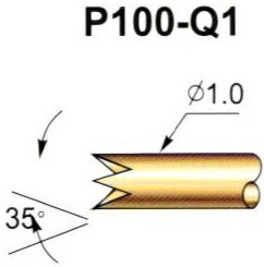 スプリングテストプローブ　P100-Q1　10本入　＜pla-038＞