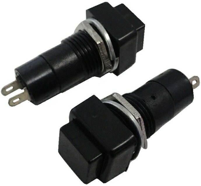 モーメンタリ　押しボタンスイッチ　黒　2個入　＜swp-083＞
