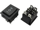 ON-OFF-ON 2回路2接点ロッカースイッチ 真ん中がOFF 左右がオルタネイト モーター用 2個入 <swp-157>