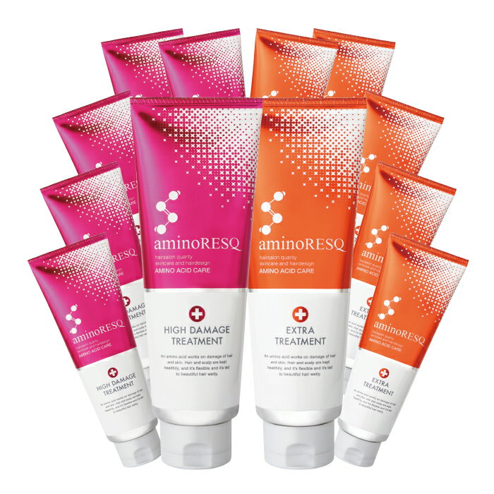 ※※種類にかかわらずお一人様1セットまで※※ アミノレスキュー ヘアパック 6個セット 送料無料 aminoresq ハイダメージトリートメント エクストラトリートメント ベリーフローラルの香り 訳あり アウトレットのサムネイル