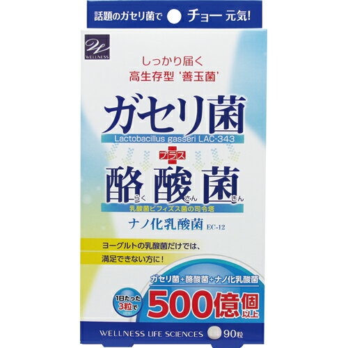 【お買い物マラソン エントリー＆3個購入でP10倍】 【メール便選択で送料無料】ガセリ菌 サプリメント ガセリ菌＋酪酸菌 90粒 1000円ポッキリ 訳あり アウトレット ガセリ菌サプリ 酪酸菌 乳酸菌 サプリ【メール便対象品】