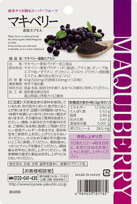 マキベリーサプリメントマキベリー濃縮カプセル120粒マキベリーポリフェノールサプリネコポス送料無料