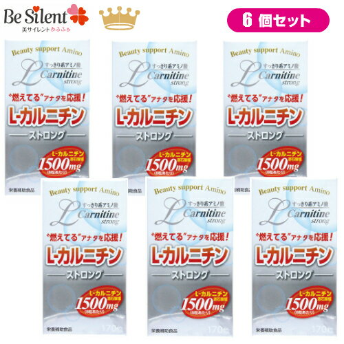 【5/31までエントリーでP10倍】 L-カルニチン ストロング 170粒 6個セット 送料無料アミ ...