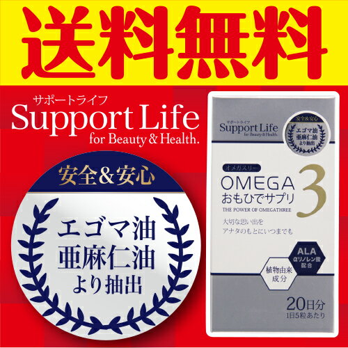 オメガ3おもひでサプリ100粒 10個セット オメガ3 エゴマ油 亜麻仁油 αリノレン酸 EPA DHA 送料無料
